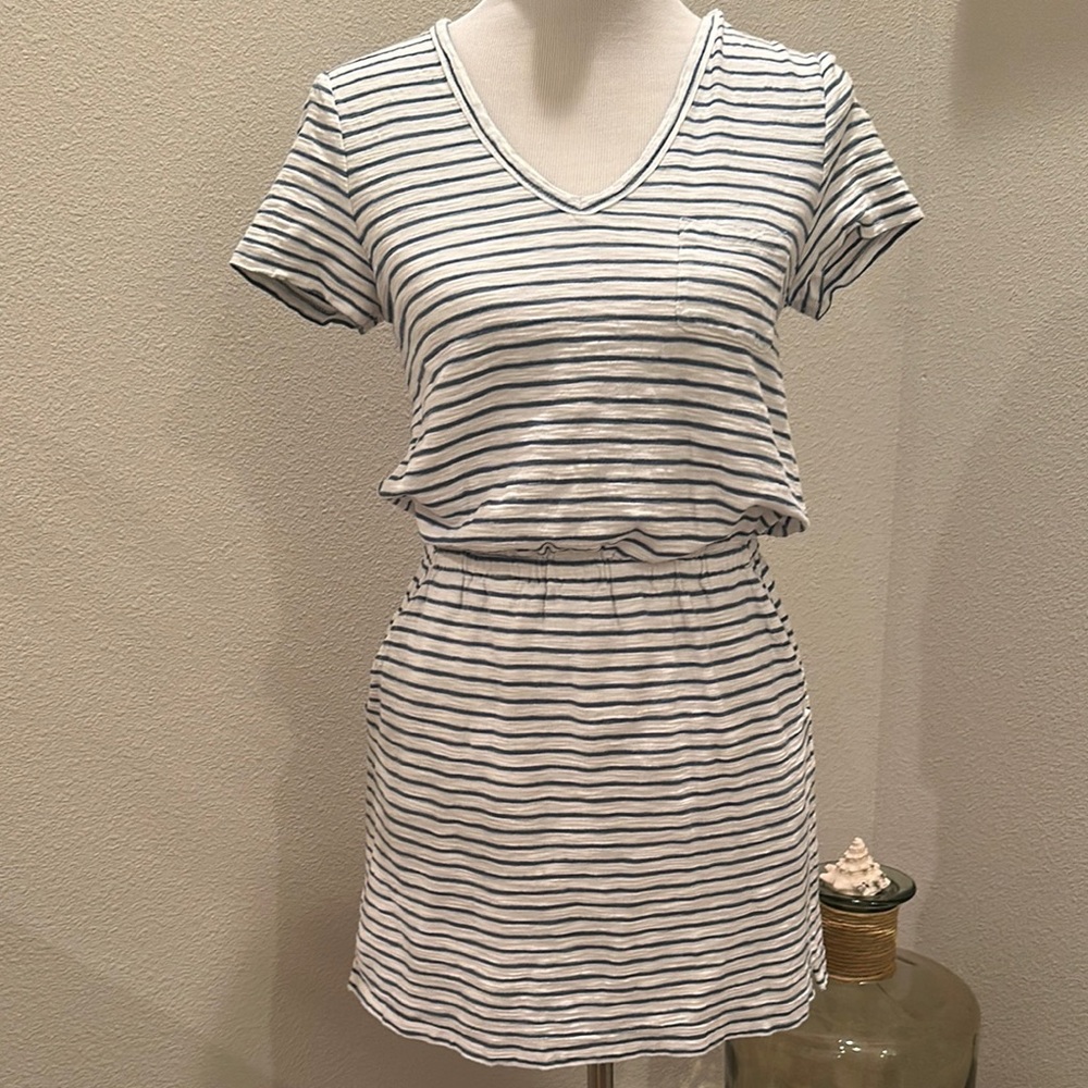 Lou & Grey Striped Dress - Black and White